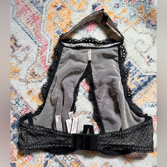 NWT Victoria’s Secret unlined  Demi bra 34D black lace - Picture 2 of 6